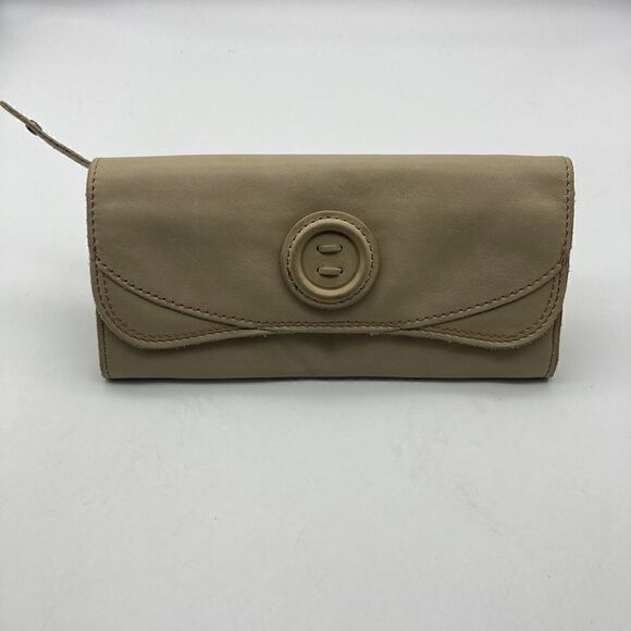 Fossil Genuine Leather Beige Wallet SWL 9689 - Picture 1 of 11